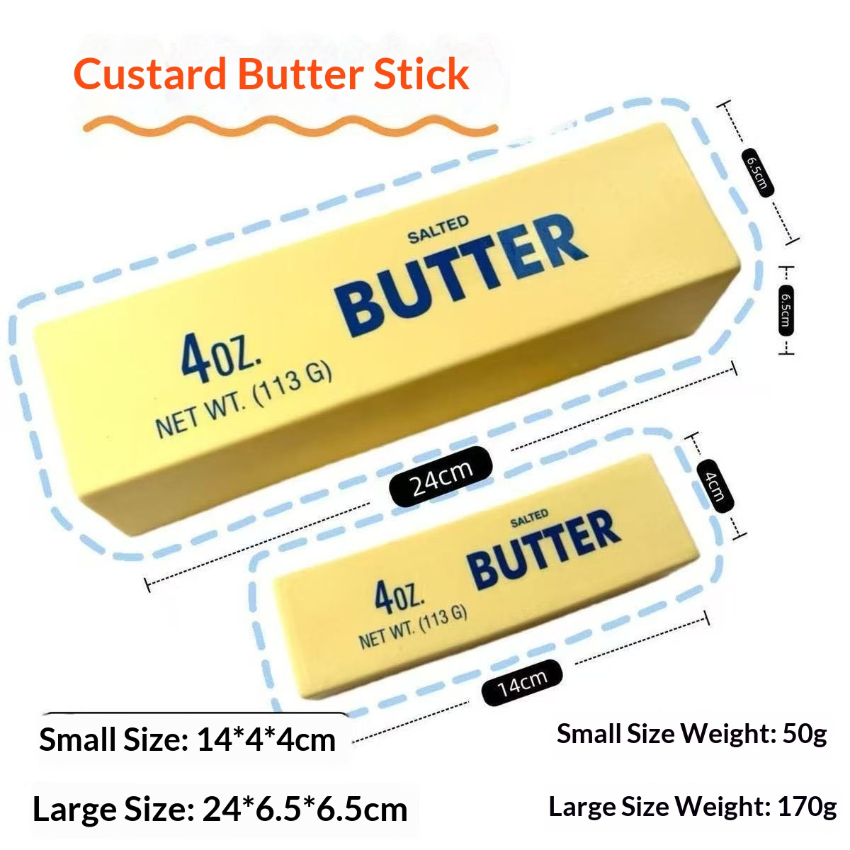 Large Custard Butter Stick Squishy